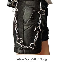 Belts Unisex Thicken Style Chains For Pants Heavy Duty Hip Hop Trousers Jeans Chain With Lobster Clasps Wallet KeysBelts