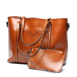 Evening Bags Women Leather Handbag Cowhide Tote Luxury Designer Large Capacity Daily Shopper Shoulder Female Split Hand Bag