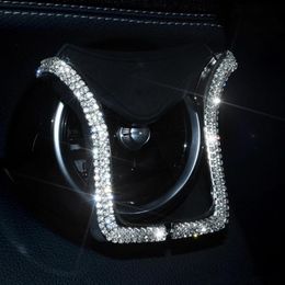 Interior Decorations Universal Car Phone Holder With Crystal Rhinestone Air Vent Mount Clip Cell For AccessoriesInterior