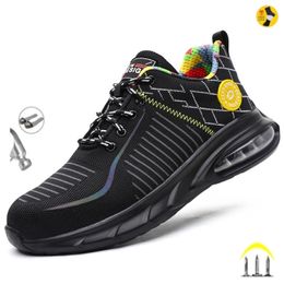 Stivali da lavoro Scarpe antinfortunistiche con punta in acciaio per uomo Donna Sneakers ortopediche leggere e indistruttibili 220813 GAI