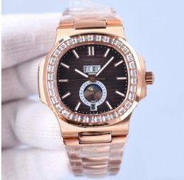 Multicolor style Dial Man watch Classic Mens Watch Case With Diamonds Oval Dial watch Mechanical Automatic Watches Sapphire Waterproof 40MM Business Wristwatches