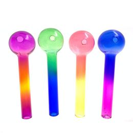 Colourful Pyrex Glass Oil Burner Pipe glass tube smoking pipes glass oil nails Smoking Water Hand Pipes