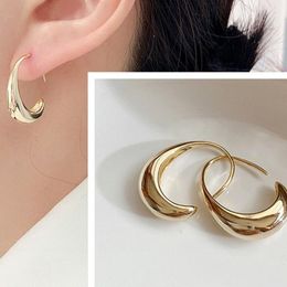 Hoop & Huggie Fashion Drop Alloy Copper Personality Simple Women Wear Earrings Korean Temperament Trendy Earring Girls Jewelry GiftHoop