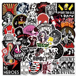 50Pcs/Lot Retro classic rock band stickers graffiti Stickers for DIY Luggage Laptop Skateboard Motorcycle Bicycle Sticker