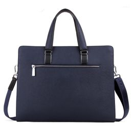 Brand Business Men's Briefcase High Quality Totes Leather Men Laptop Handbags Messenger Bags For Male1