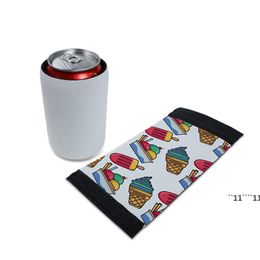 Sublimation Blank Beers Can Cover Beer Can Cooler Sleeves Collapsible Insulated Soda Covers DIY Weddings Bachelorette Party Favours RRA13410