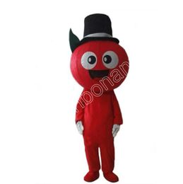 Halloween Red Apple Mascot Costumes High quality Cartoon Mascot Apparel Performance Carnival Adult Size Event Promotional Advertising Clothings