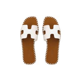 H Sandal France H Family E Slippers Sandal Orans Sandal Sandals Grape Mother Summer Leather Beach Shoes Leisure Flat Bottomed Outer Wearing H 448