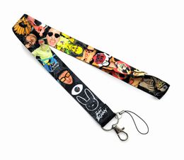 Factory Price 100 Pieces Male Singer Lanyard Keychain Neck Strap Key Camera ID Phone String Pendant Badge Party Gift Accessories Wholesale