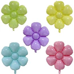 Macaron Color Daisy Aluminum Film Balloon Flowers Baby Birthday Props Wedding Daisy Party Background Decorations Supplies MJ0707