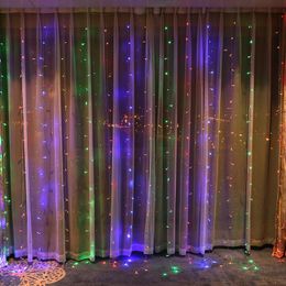 Strings LED Light String 3 Metres 300 Lights Wedding Holiday Christmas Decoration Curtain Romantic StringLED
