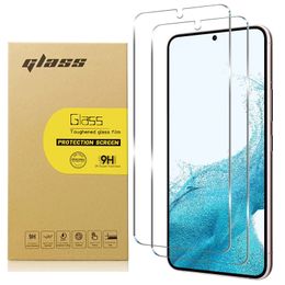 glass supports UK - Tempered Glass Screen Protector Film for Samsung Galaxy S22 S21 Plus Fingerprint Unlock Support