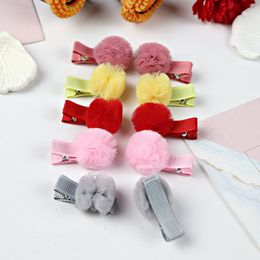 Hair Accessories Child Women Girls Cute Colorful Bow Shaped Pins Sweet Clips Barrettes Kid Card Issuance Fashion