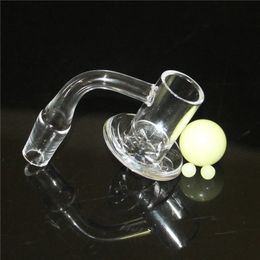 Thick Blender Quartz Banger Nail with Smoking accessories Beveled Top Domeless Nails for Glass Water Bong dab rig bubble nectar