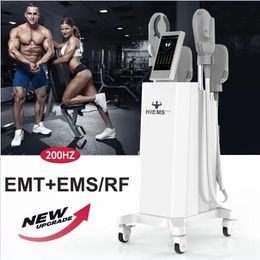 EMS slimming body suit Electromagnetic Neo EMSlim 4 handle with RF machine Muscle Trainer Stimulator Fat Removal muscle building beauty equipment