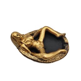 Sexy Woman Resin Ashtray Lady Bathing Desktop Crafts Cigar Ash Tray Home Office Decoration Cigarette Accessories Gifts