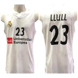 Nikivip Sergio Llull #23 Real Baloncesto Retro Basketball Jersey Mens Stitched Custom Any Number Name Jerseys