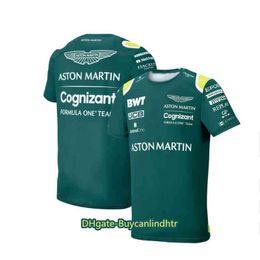 2022 Summer New Formula One Short Sleeve Aston Martin Cognizant F1 Team t Shirt Fans Outdoor Oversized Tops Men T-shirt WJGT