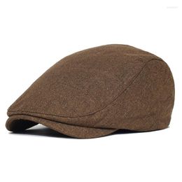 Berets Breathable Plain Ivy Cap Outdoor Sboy Flat Hats Casual Duckbill Vintage Gatsby Beret HatBerets Wend22