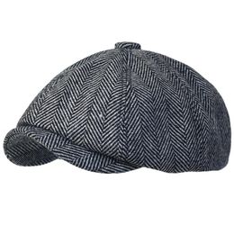 Berets Peaky Blinders Hat Men's Sboy Hats Vintage Herringbone Octagon Cap Women Gatsby Flat British Painters SoftBerets