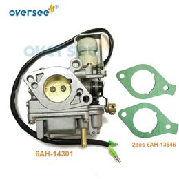 6AH-14301-20 Marine Carburetor Assy 6AH-13646 Gaskets Spare Parts For 4 Stroke 15HP 20HP YAMAHA PARSUN Outboard Motor Boat Part