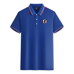 Japan men and women Polos mercerized cotton short sleeve lapel breathable sports T-shirt LOGO can be Customised