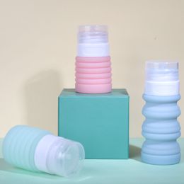 Toiletries Shampoo Lotion Containers Collapsible Travel Size Portable Bottles Silicone Folding Cream Dividing Cup