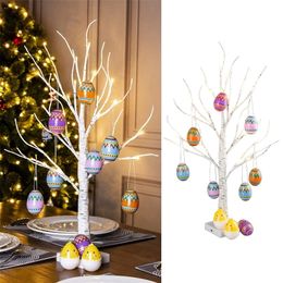 Easter Decoration Led Birch Light Tree Tabletop Ornament Tree Happy Easter Party Supplies Easter Decorations For Home Table 220815