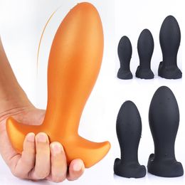 Liquid Silicone Huge Beads Anal Plug Buttplug Large Big Butt Balls Vaginal Anus Expanders Erotic Adults Bdsm sexy Toys