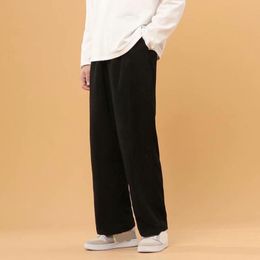 Men's Pants Japan Spring Autumn Harajuku Corduroy Men Women American Oversized Straight Baggy Trousers Harem Wide Leg 2022