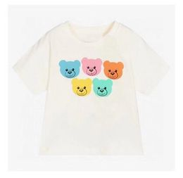 Brand Summer Baby Boys Girls Cartoon Bear T-shirts Cotton Kids Short Sleeve T-shirt Lovely Children T Shirt Boy Casual Shirts Girl Tops Tees 2-7 Years