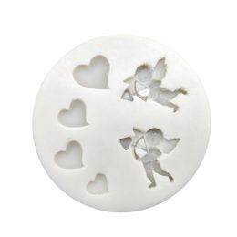 Baking Moulds Love Cupid Silicone Sugarcraft Mould Chocolate Cupcake Fondant Cake Decorating ToolsBaking