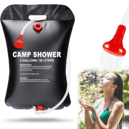 home garden Portable pvc water storage container camping folding shower water bag outdoor bathing LK0046