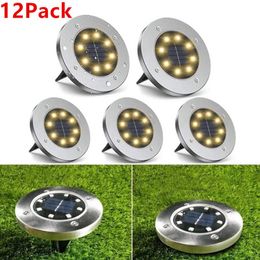 Strings 1/4/8/12PC 8/20 Leds Christmas Decoration For Home Garden Pathway Lawn Outdoor Waterproof LED Solar Lights Navidad Ground LightLED