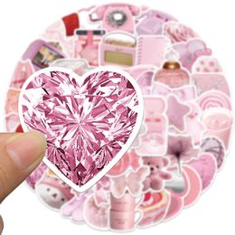 50PCS skateboard Stickers pink styles For Car Baby Scrapbooking Pencil Case Diary Phone Laptop Planner Decoration Book Album Kids Toys DIY Decals