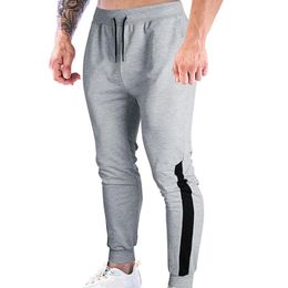 Men's Pants White Memory Fit Athletic With Pockets Mid-waist Yoga Mens Joggers Sweatpants Slim Casual Men's HouseMen's