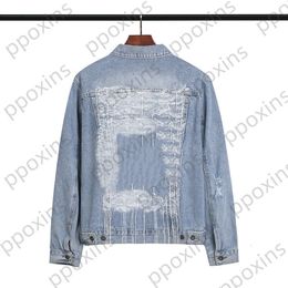 Men's Jackets Fashion Designer Jacket High Quality New Craft Embroidery Sling Letter Arrow Washed Old Denim Coat Winter Men Windbreaker