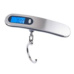 Steel Digital Weighing Steelyard Mini Luggage Scale For Fishing Travel Suitcase Electronic Hanging Hook Scale Kitchen Tool SN4478