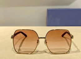 1024s Oversize Square Sunglasses Gold Pink Gradient Women Sun Glasses UV400 Eyewear