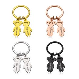 Custom Keychain Personalised Baby Shape Cute Jewellery Keychain on The Phone Car Keys Bags Gift for Men Women Dady Love Key Ring