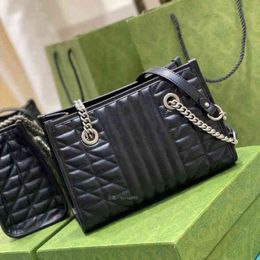 Design luxury fashion bags accessories autumn and same geometric Lingge chain shopping VersatileWomen's