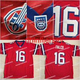 Stitched Shane Falco #16 The Replacements Movie American Jersey Keanu Reeves Mens Red S-3XL Viva Villa