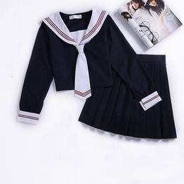 Clothing Sets Japanese School Uniform Skirt Sailor Dress Costumes Orthodox JK Suit Girls Pleated Anime CosplayClothing