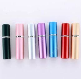 5ml Perfume Bottle Party Favour Portable Mini Aluminium Refillable With Spray Empty Makeup Containers With Atomizer For Traveller 1000pcs Sea Shipping DAJ478