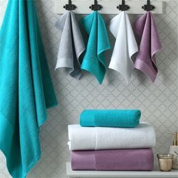 AHSNME 100% Cotton luxury el SPA bath peacock blue Brown Blue Purple face large face bath custom Towel 220616