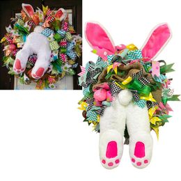 Easter Bunny pendant Party Decoration Christmas Wreath Door Pendants decoration family decorations props