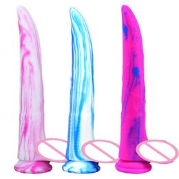 10.6 Inch Mix Color Realistic Soft Silicone Dildo Anal with Suction Cup For Women Masturbation Penis Adult Phallus Dick sexy Toys
