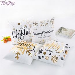 Merry Christmas Pillow Case Decoration For Home Ornaments Xmas Navidad Noel Gift Happy Year Y201020