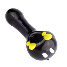 Manufacturer Selling 11.5cm Glass Oil Burner Spoon Pipes Smoking Pipes Dry Herb Tobacco Hand Pipe For Gift