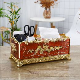 European paper towel box living room creative light luxury home cigarette decoration multi-functional coffee table remote control storage box